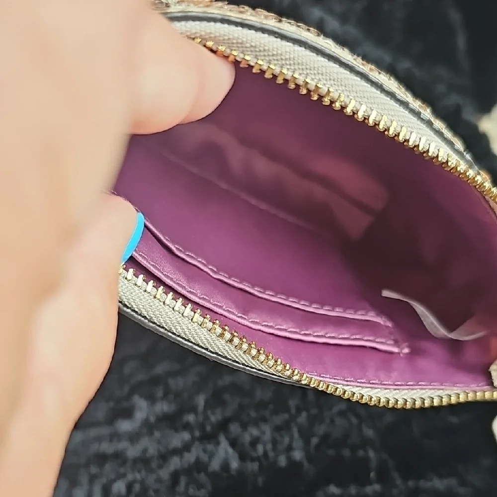 Coach Gold Sequin Wristlet NWT with Signature Monogram With Coach Box✨️✨️✨️ - Picture 11 of 11